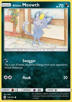 Alolan Meowth - Cosmic Eclipse (Common) [128]