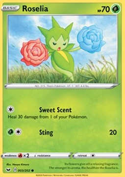 Roselia - Sword & Shield (Common) [3]