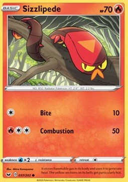 Sizzlipede - Sword & Shield (Common) [37]