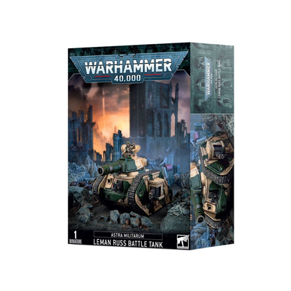 Warhammer 40k Astra Militarum Leman Russ Battle Tank Miniatur Box, Games Workshop Panzer Modell, Tabletop Warhammer 40000