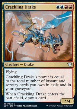 Crackling Drake - Commander: Ikoria (Uncommon) [206]