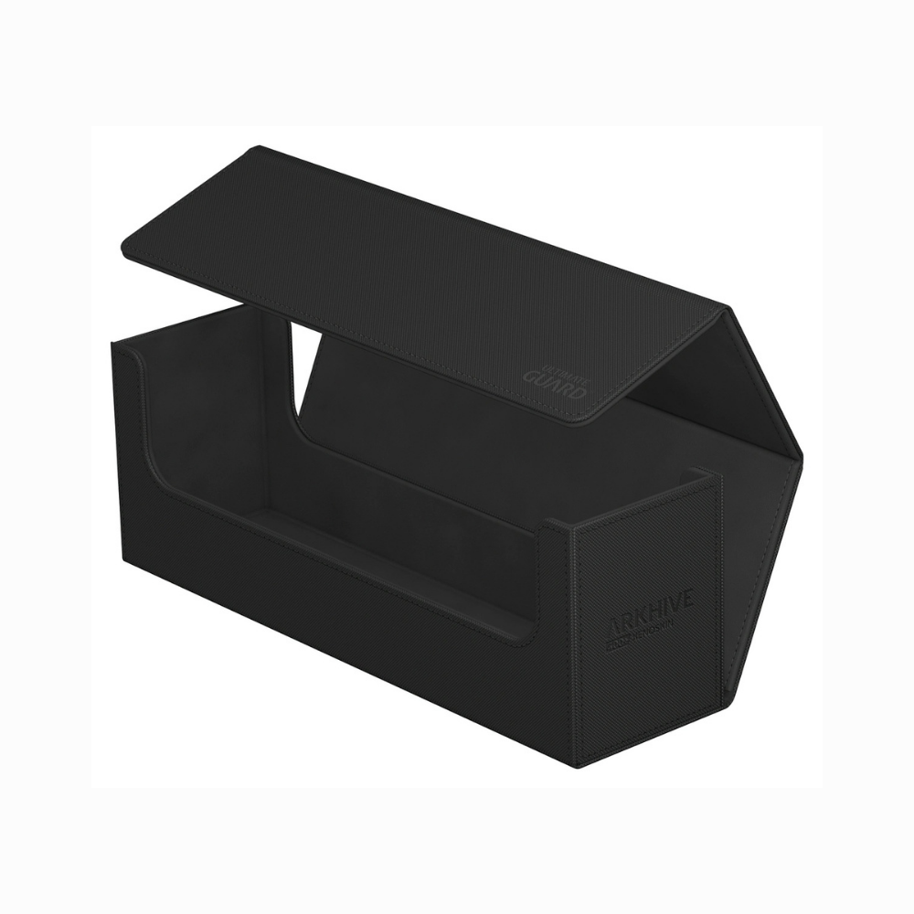 Ultimate Guard Arkhive Monocolor Flip Case 400+ Schwarz – Aufbewahrungsbox für über 400 gesleevte Sammelkarten