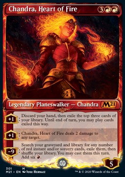 Chandra, Heart of Fire (V.2) - Core 2021: Extras (Mythic) [301]