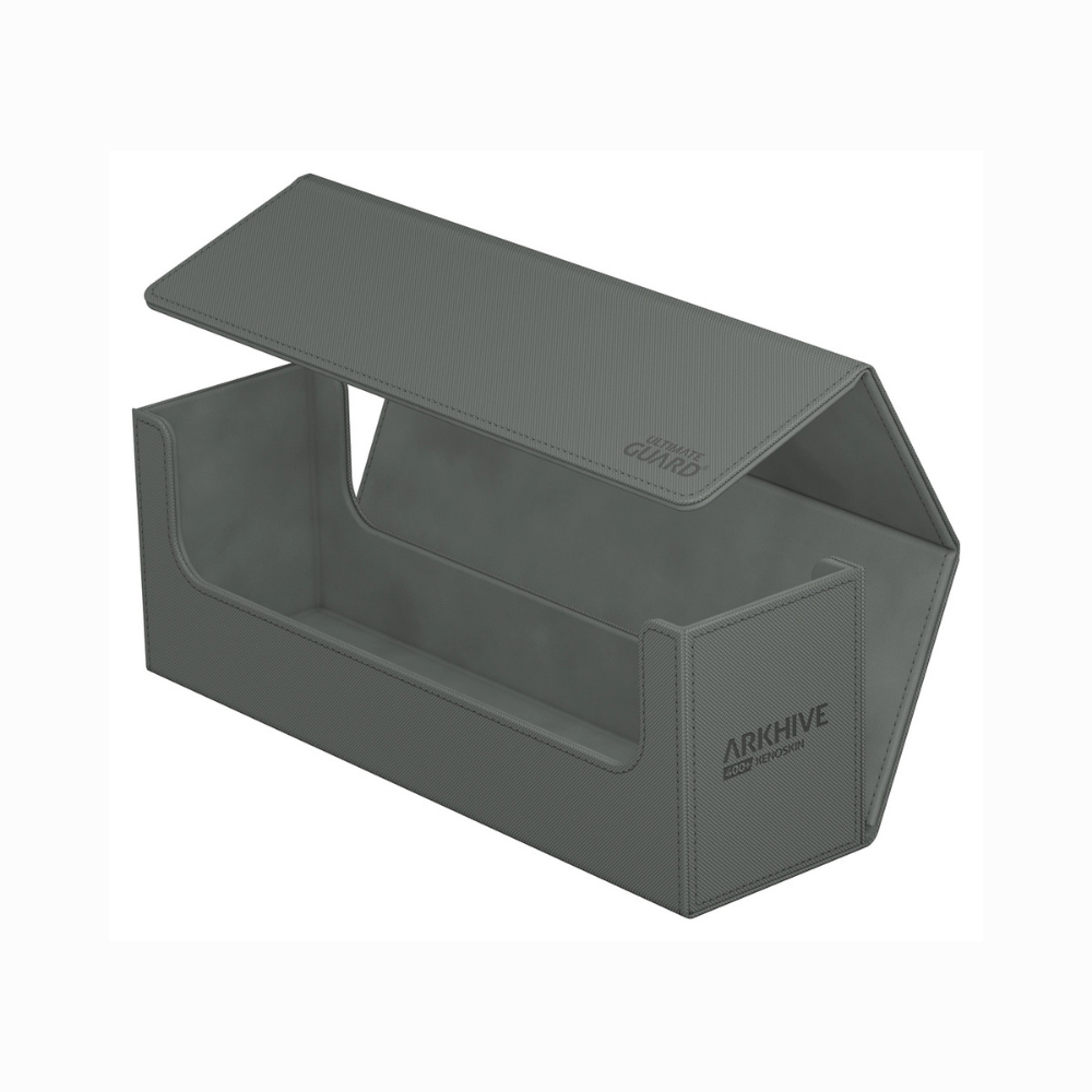 Ultimate Guard Arkhive Monocolor Flip Case 400+ Grau – Deckbox zur sicheren Aufbewahrung von über 400 gesleevten Karten