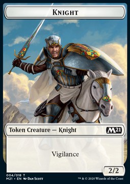 Knight Token (White 2/2 Vigilance) - Core 2021: Extras (Token) [XM21-T04]