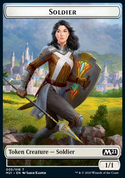 Soldier Token (White 1/1) - Core 2021: Extras (Token) [XM21-T05]