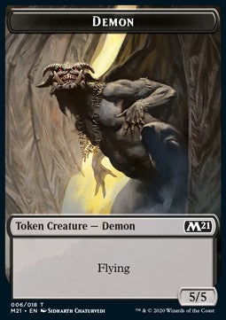 Demon Token (Black 5/5) - Core 2021: Extras (Token) [XM21-T06]