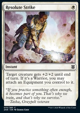 Resolute Strike - Zendikar Rising (Common) [35]