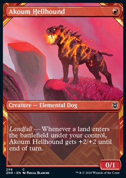Akoum Hellhound - Zendikar Rising: Extras (Common) [299]