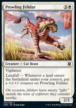 Prowling Felidar - Zendikar Rising (Common) [34]