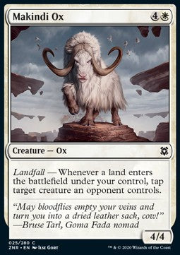 Makindi Ox - Zendikar Rising (Common) [25]
