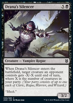 Drana's Silencer - Zendikar Rising (Common) [99]