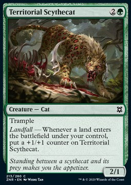 Territorial Scythecat - Zendikar Rising (Common) [213]