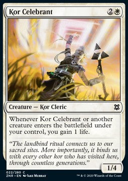Kor Celebrant - Zendikar Rising (Common) [22]