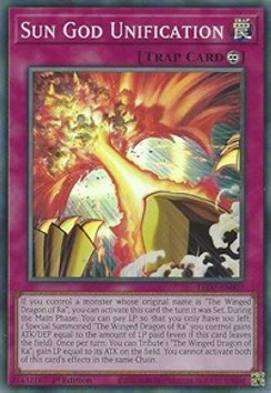 Sun God Unification - Legendary Duelists: Rage of Ra (Super Rare) [007]