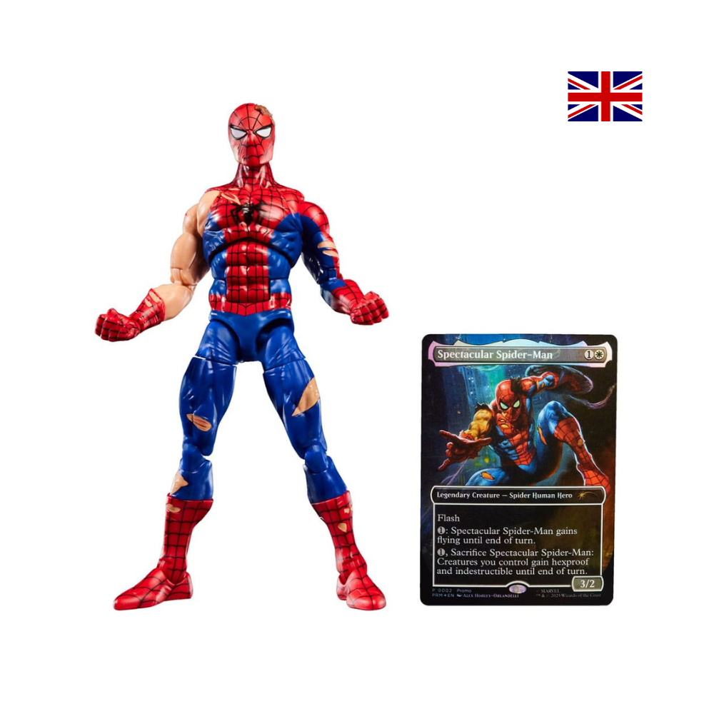 Actionfigur - Battle-Damaged Spider-Man (plus exklusive Foil-Karte)