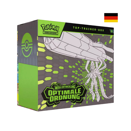 Pokémon Top Trainer Box Optimale Ordnung mit Zygarde Motiv und Zubehör für das Sammelkartenspiel, deutsche Version