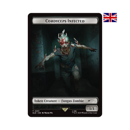 Magic: The Gathering Token „Cordyceps Infected“ aus Secret Lair x The Last of Us Part I, Fungus Zombie Kreatur