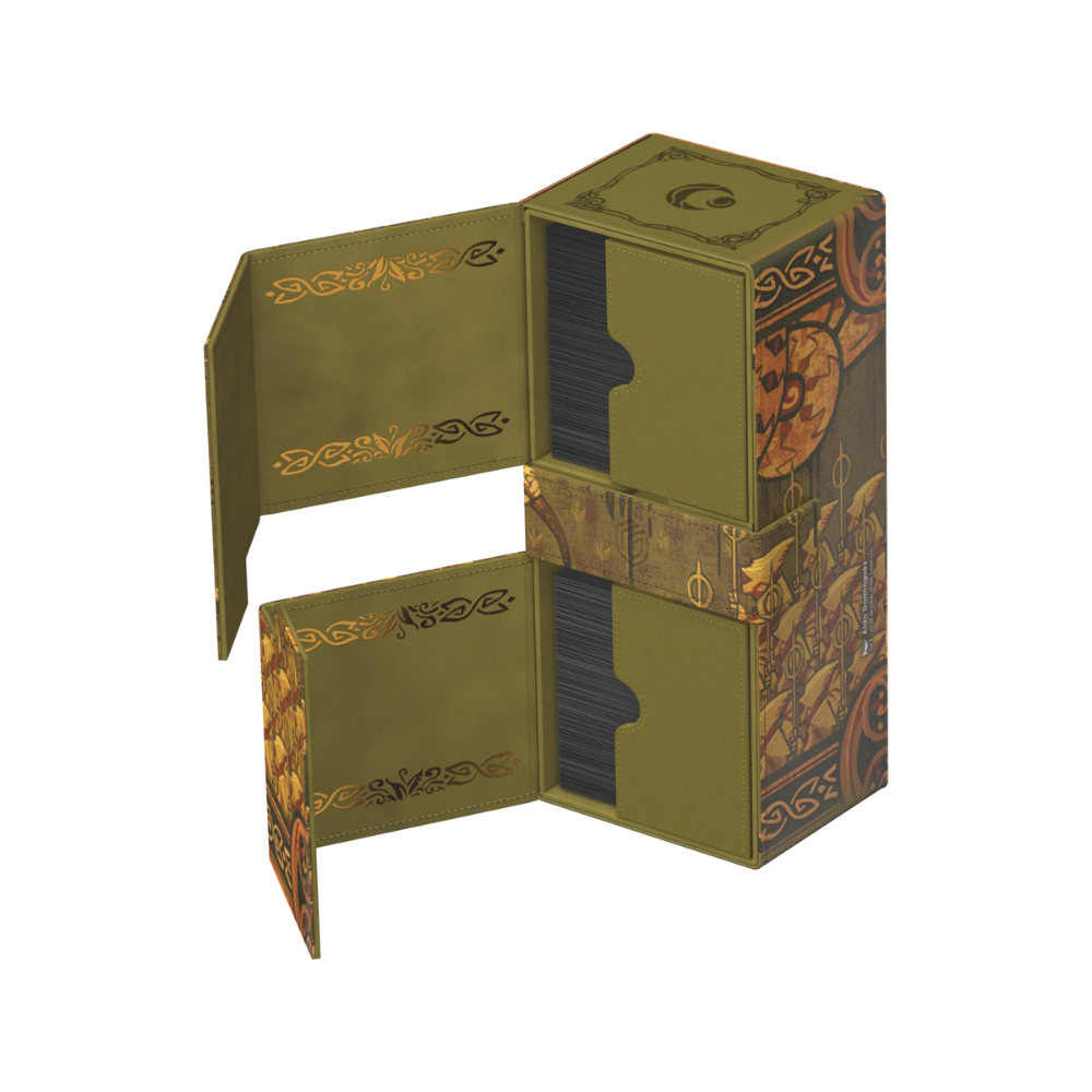Ultimate Guard Deck Box Twin Flip’n’Tray 266+ Xenoskin „Chronicle of Victory“ aus Lorwyns Finsternis mit Zubehörfächern, Premium Deckbox für Magic Karten