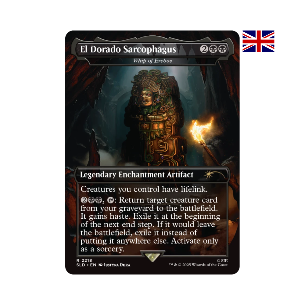 Magic Legendary Enchantment Artifact El Dorado Sarcophagus aus dem Secret Lair Uncharted Set
