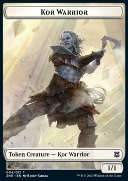 Kor Warrior Token (White 1/1) - Zendikar Rising: Extras (Token) [XZNR-T04]