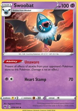 Swoobat - Vivid Voltage (Uncommon) [74]