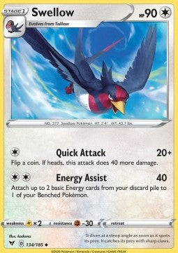 Swellow - Vivid Voltage (Uncommon) [134]