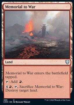 Memorial to War - Commander Legends: Extras (Uncommon) [486]