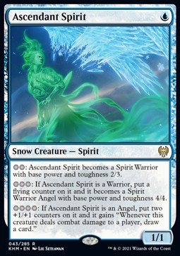 Ascendant Spirit - Kaldheim (Rare) [43]