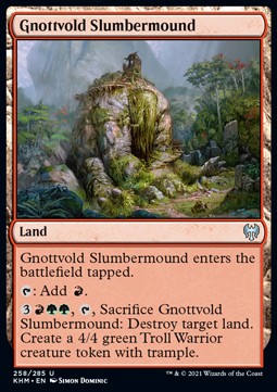 Gnottvold Slumbermound - Kaldheim (Uncommon) [258]