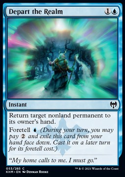 Depart the Realm - Kaldheim (Common) [53]