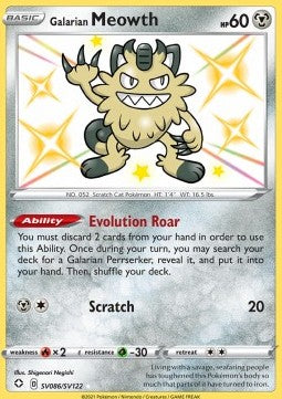 Galarian Meowth - Shining Fates (Secret Rare) [SHF-SV86]