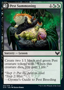 Pest Summoning - Strixhaven: School of Mages (Common) [211]