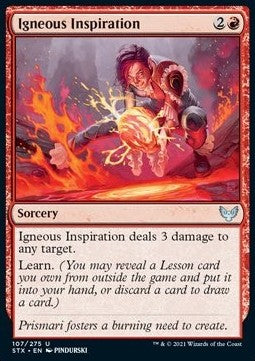 Igneous Inspiration - Strixhaven: School of Mages (Uncommon) [107]