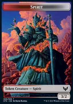 Spirit Token (Red and White 3/2) - Strixhaven: School of Mages: Extras (Token) [XSTX-T06]