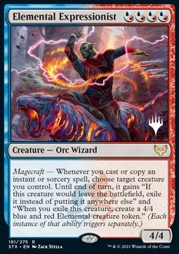 Elemental Expressionist (V.2) - Strixhaven: School of Mages: Promos (Rare) [181]