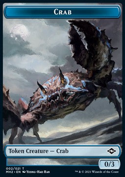 Crab Token (Blue 0/3) - Modern Horizons 2: Extras (Token) [T02]