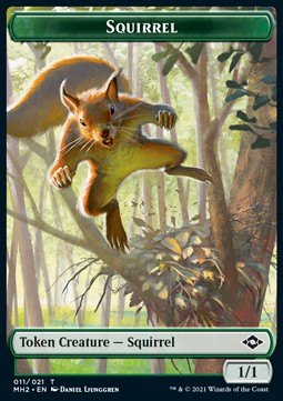 Squirrel Token (Green 1/1) - Modern Horizons 2: Extras (Token) [XMH2-T11]
