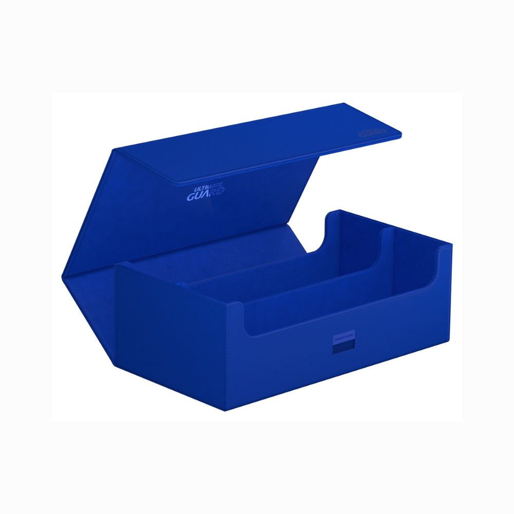 Ultimate Guard Arkhive Monocolor Flip Case 800+ in Blau – robuste Deckbox für TCG-Sammlungen mit über 800 gesleevten Karten