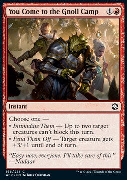 You Come to the Gnoll Camp - Adventures in the Forgotten Realms (Common) [168]