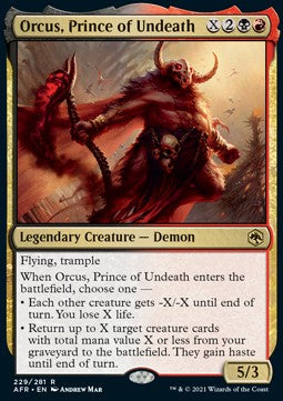 Orcus, Prince of Undeath - Adventures in the Forgotten Realms (Rare) [AFR-229]