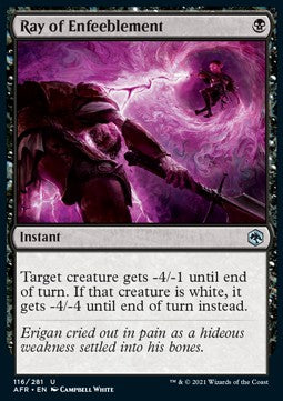 Ray of Enfeeblement - Adventures in the Forgotten Realms (Uncommon) [116]