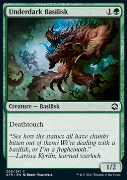 Underdark Basilisk - Adventures in the Forgotten Realms (Common) [AFR-208]