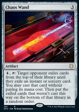 Chaos Wand - Commander: Adventures in the Forgotten Realms (Rare) [AFC-201]