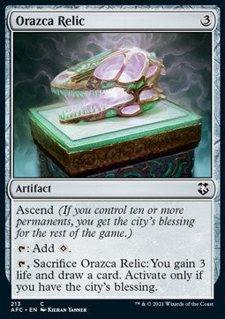 Orazca Relic - Commander: Adventures in the Forgotten Realms (Common) [AFC-213]