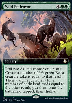 Wild Endeavor - Commander: Adventures in the Forgotten Realms: Extras (Rare) [312]