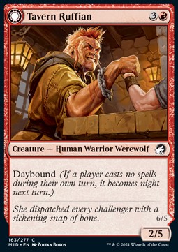 Tavern Ruffian // Tavern Smasher - Innistrad: Midnight Hunt (Common) [163]