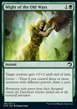 Might of the Old Ways - Innistrad: Midnight Hunt (Common) [189]