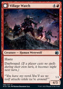 Village Watch // Village Reavers - Innistrad: Midnight Hunt (Uncommon) [165]