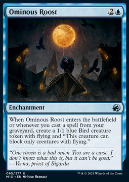 Ominous Roost - Innistrad: Midnight Hunt (Uncommon) [65]